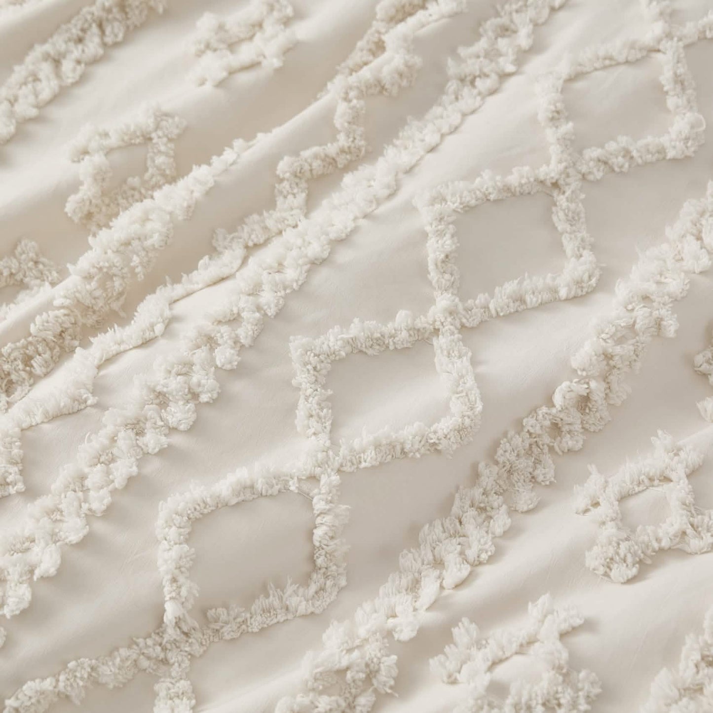GentleSoft® Boho Tufted Embroidery Duvet Cover Set