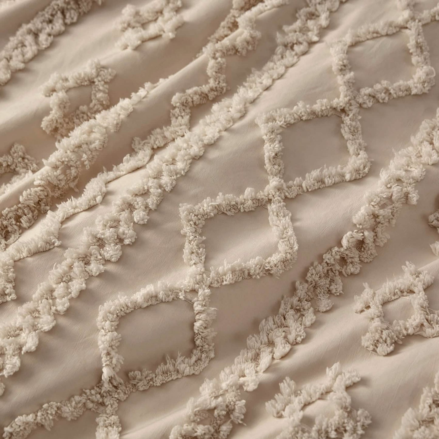 GentleSoft® Boho Tufted Embroidery Duvet Cover Set
