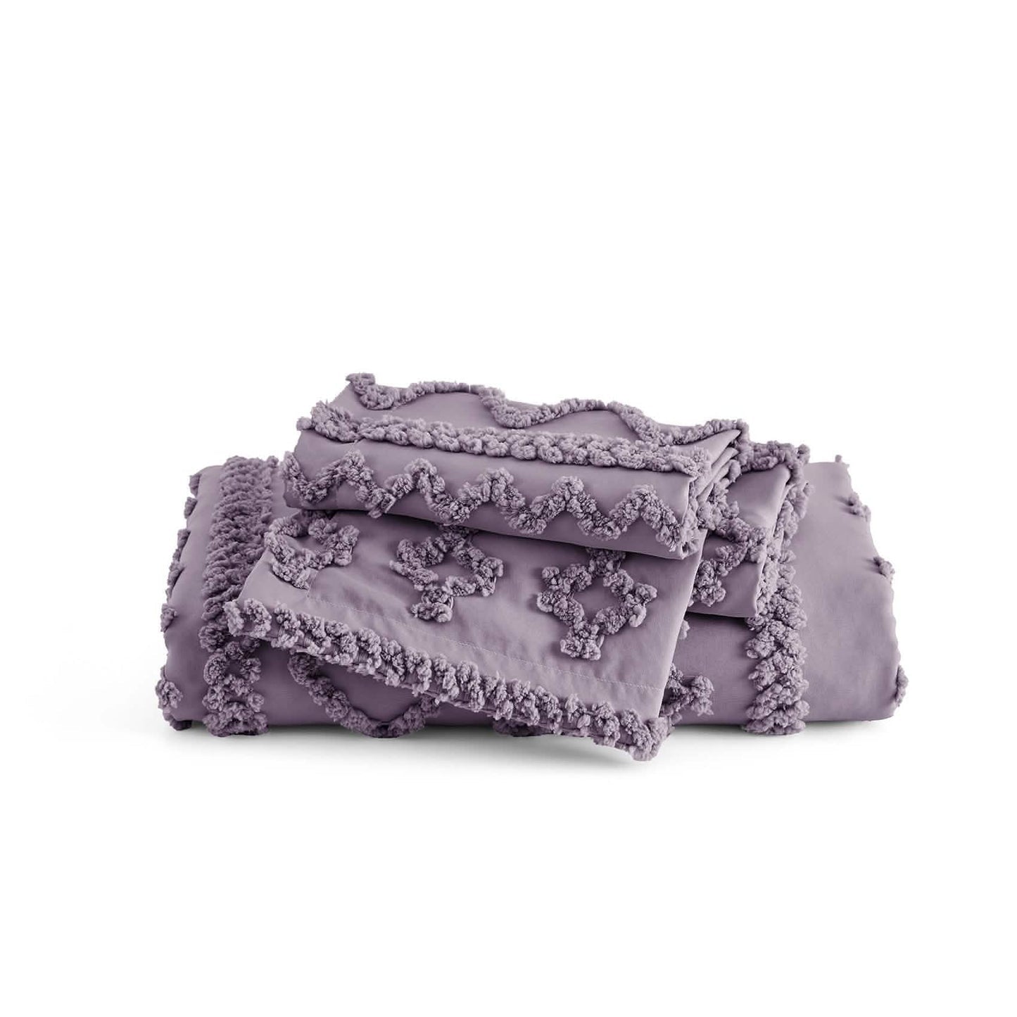 GentleSoft® Boho Tufted Embroidery Duvet Cover Set
