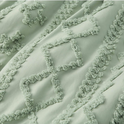 GentleSoft® Boho Tufted Embroidery Duvet Cover Set