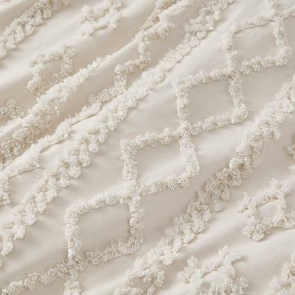 GentleSoft® Boho Tufted Embroidery Duvet Cover Set
